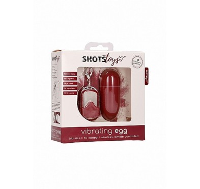 10 Speed Remote Vibrating Egg - Big - Red